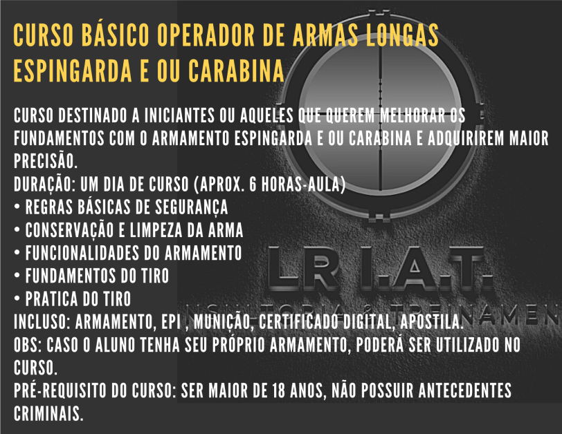 Curso Básico - Armas Longas