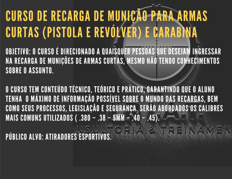 Curso - Recarga de Munição